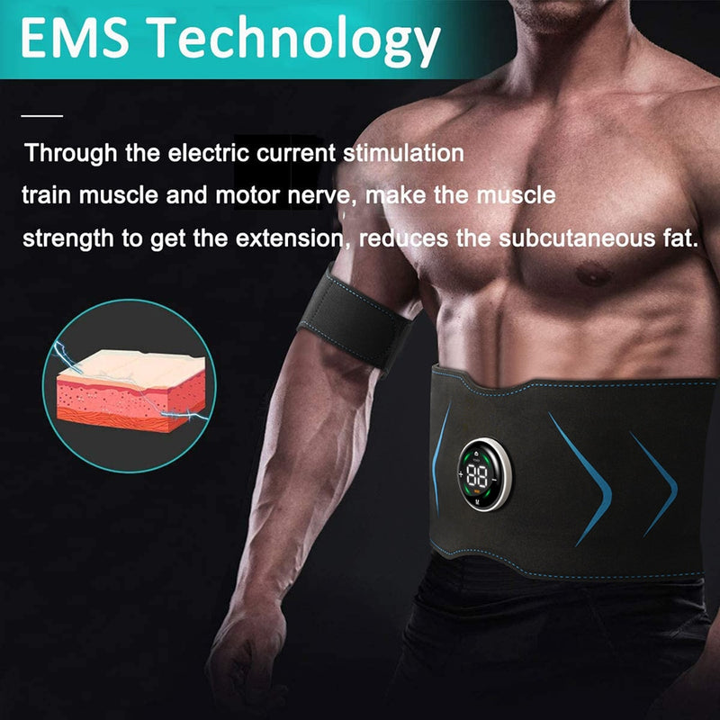 Cinto EMS Elétrico para Emagrecimento Corporal Inteligente