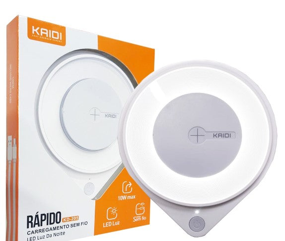 Carregador Por Indução Turbo Sem Fio 10w