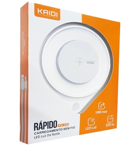 Carregador Por Indução Turbo Sem Fio 10w